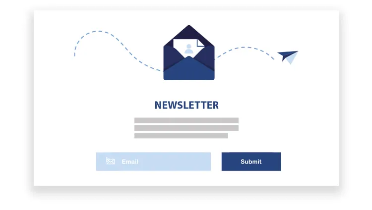 moduł newslettera jest elementem dobrego landing page