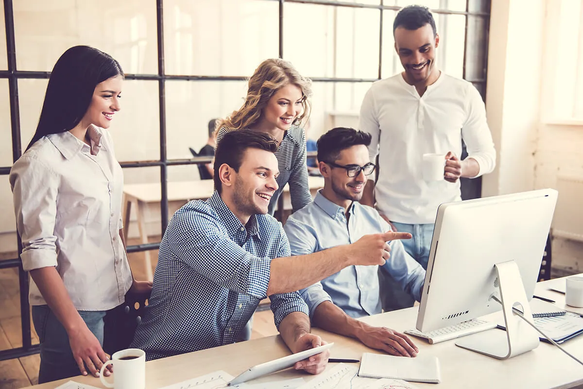 Zespół naszej agencji digital wypracowujący employer branding dla jednego z kluczowych klientów.