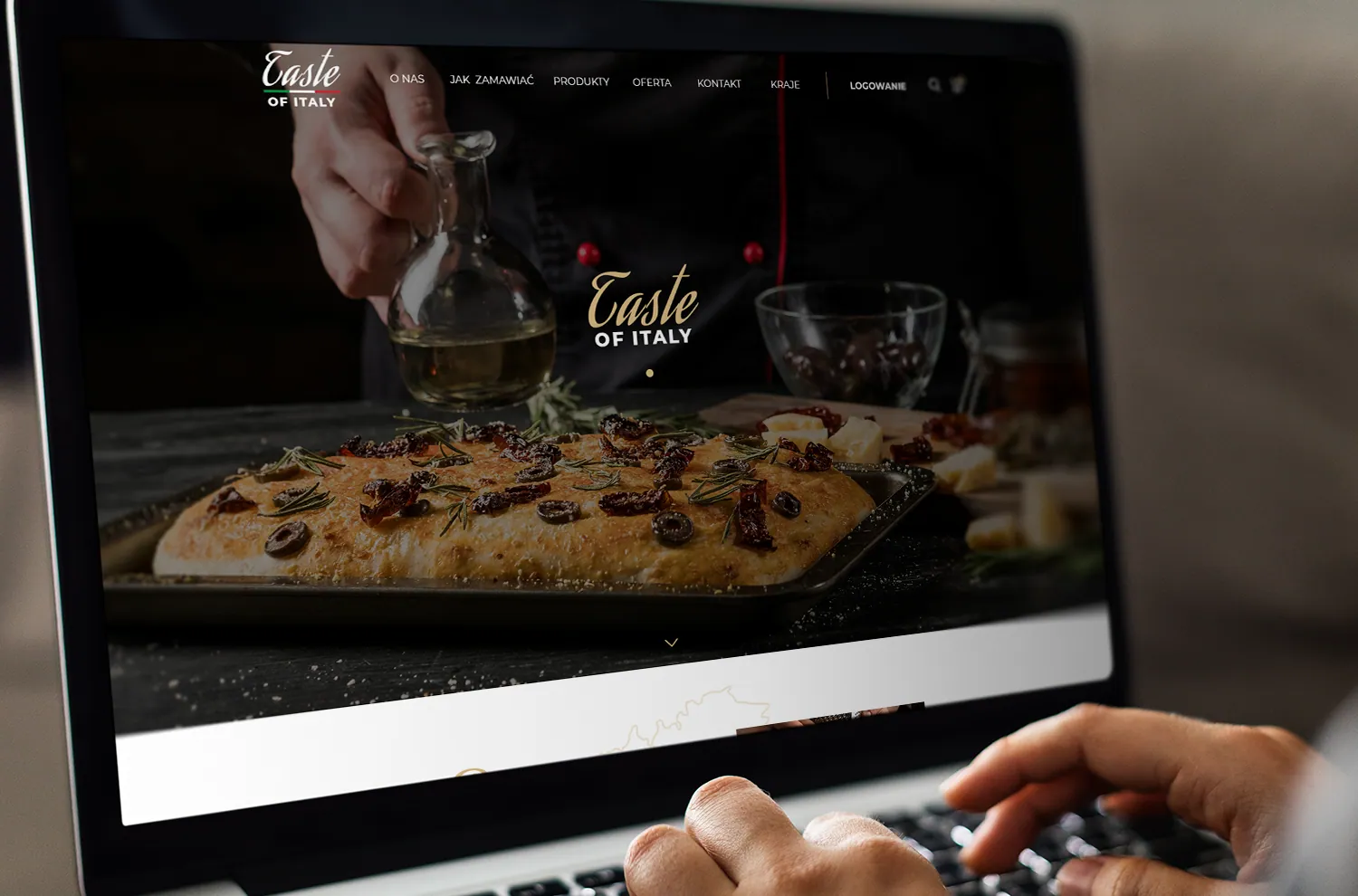 Nowoczesna strona internetowa stworzona na potrzeby warszawskiej restauracji.
