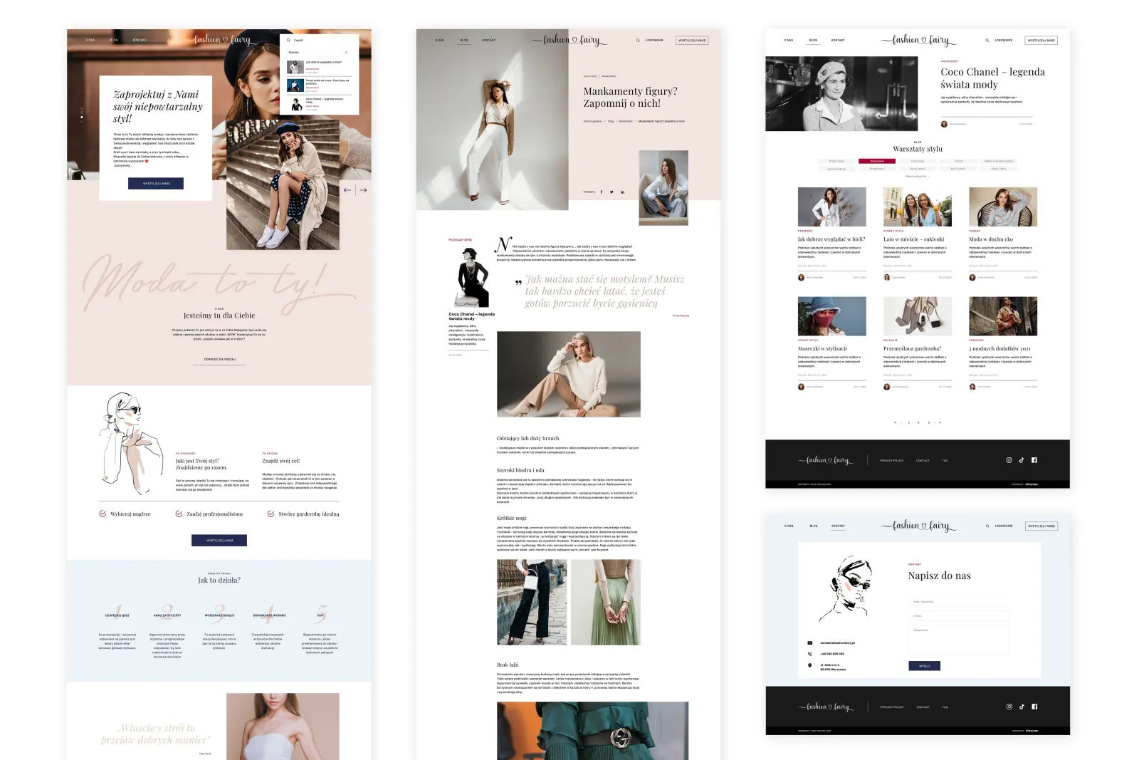 layout strony www